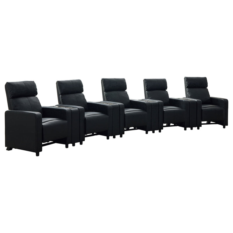 Toohey Upholstered Home Theater Storage Wedge Console