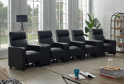 Toohey Upholstered Home Theater Storage Wedge Console