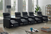 Toohey Upholstered Home Theater Storage Wedge Console