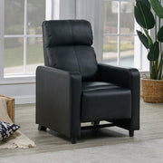 Toohey Upholstered Home Theater Push Back Recliner Black Default Title