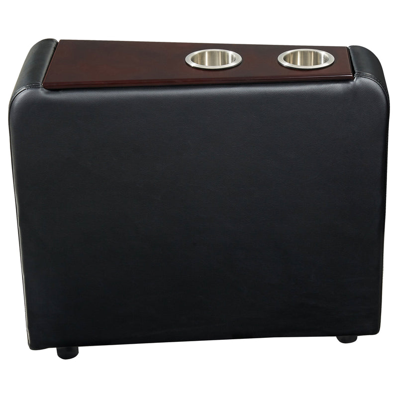 Toohey Upholstered Home Theater Storage Wedge Console