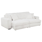 Jacana Corduroy Upholstered Dual Power Chaise Sofa