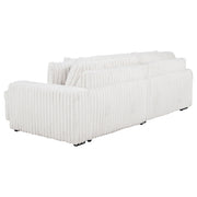 Jacana Corduroy Upholstered Dual Power Chaise Sofa