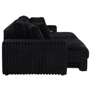 Jacana Corduroy Upholstered Dual Power Chaise Sofa