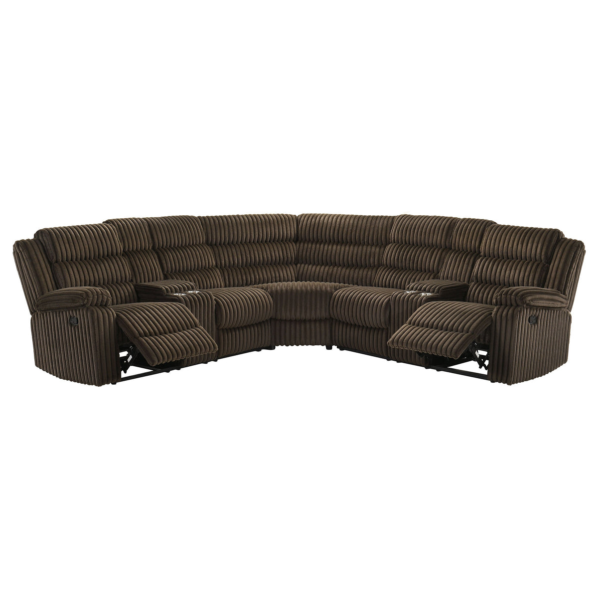 Atkinson Upholstered Reclining Sectional Sofa
