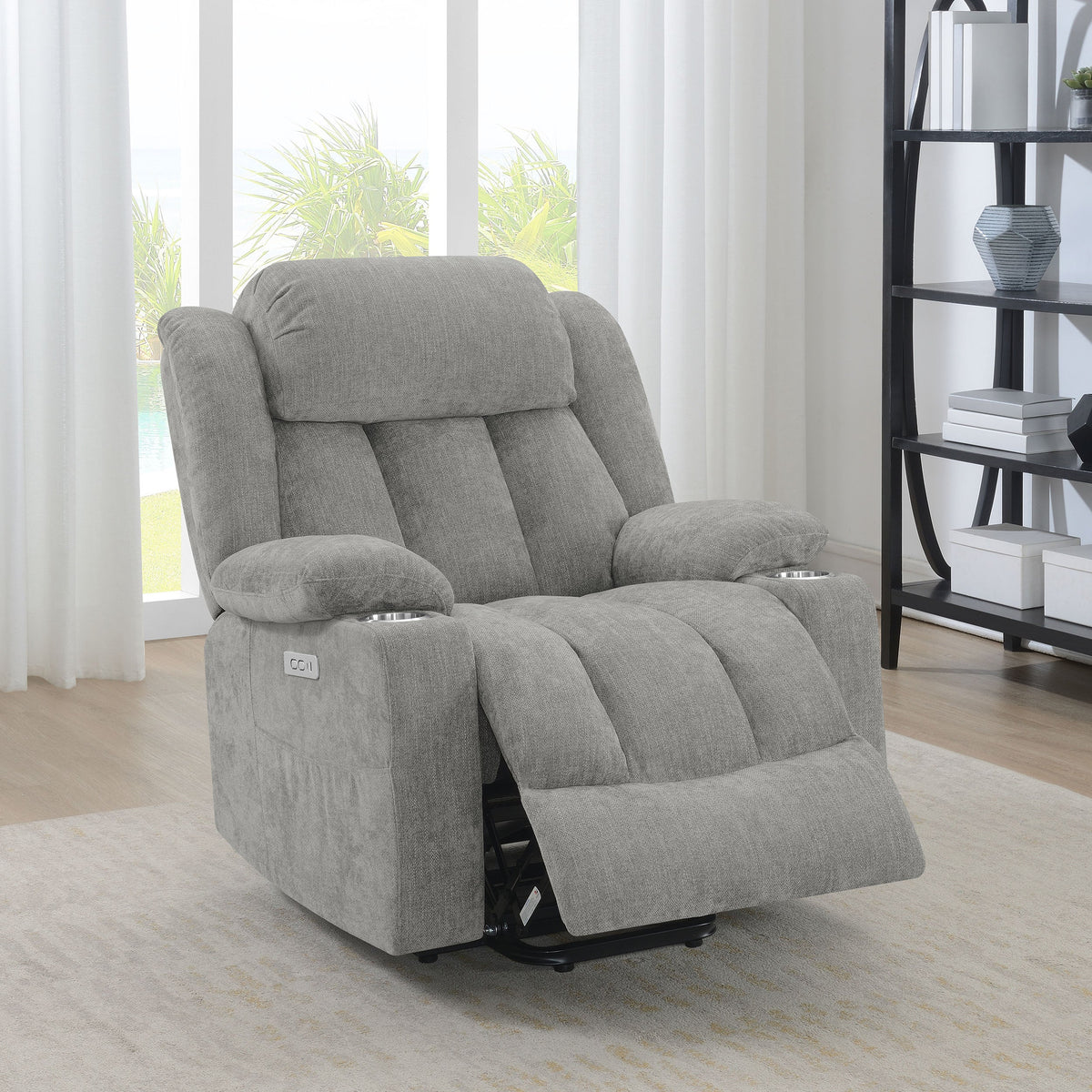 Houston Upholstered Power Lift Recliner Chair