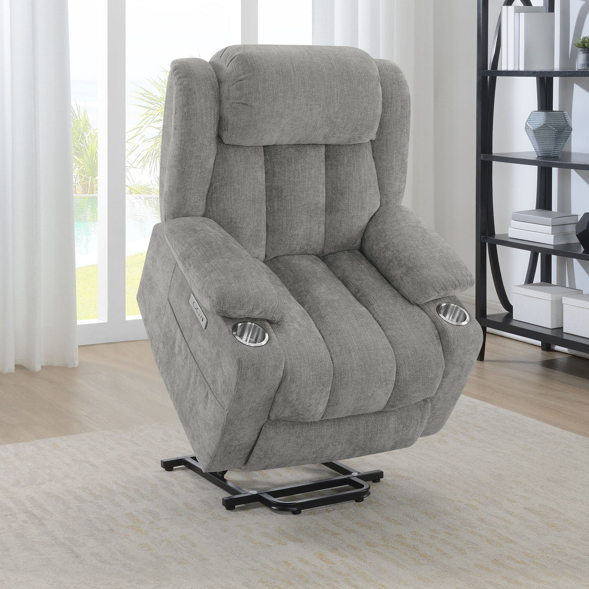 Houston Upholstered Power Lift Recliner Chair
