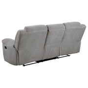 Gilson Chenille Upholstered Reclining Sofa Set Grey
