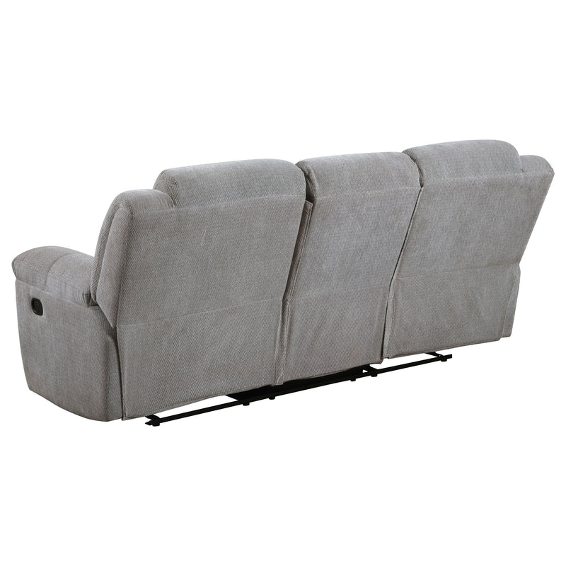 Gilson Chenille Upholstered Reclining Sofa Set Grey