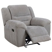 Gilson Chenille Upholstered Reclining Sofa Set Grey