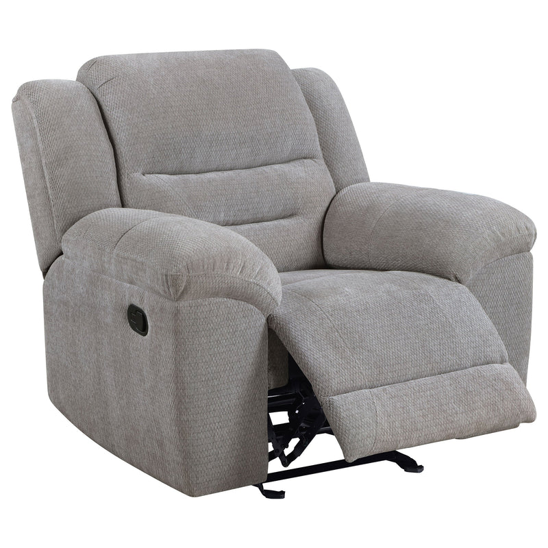 Gilson Chenille Upholstered Reclining Sofa Set Grey