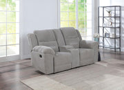 Gilson Chenille Upholstered Reclining Loveseat Grey Default Title
