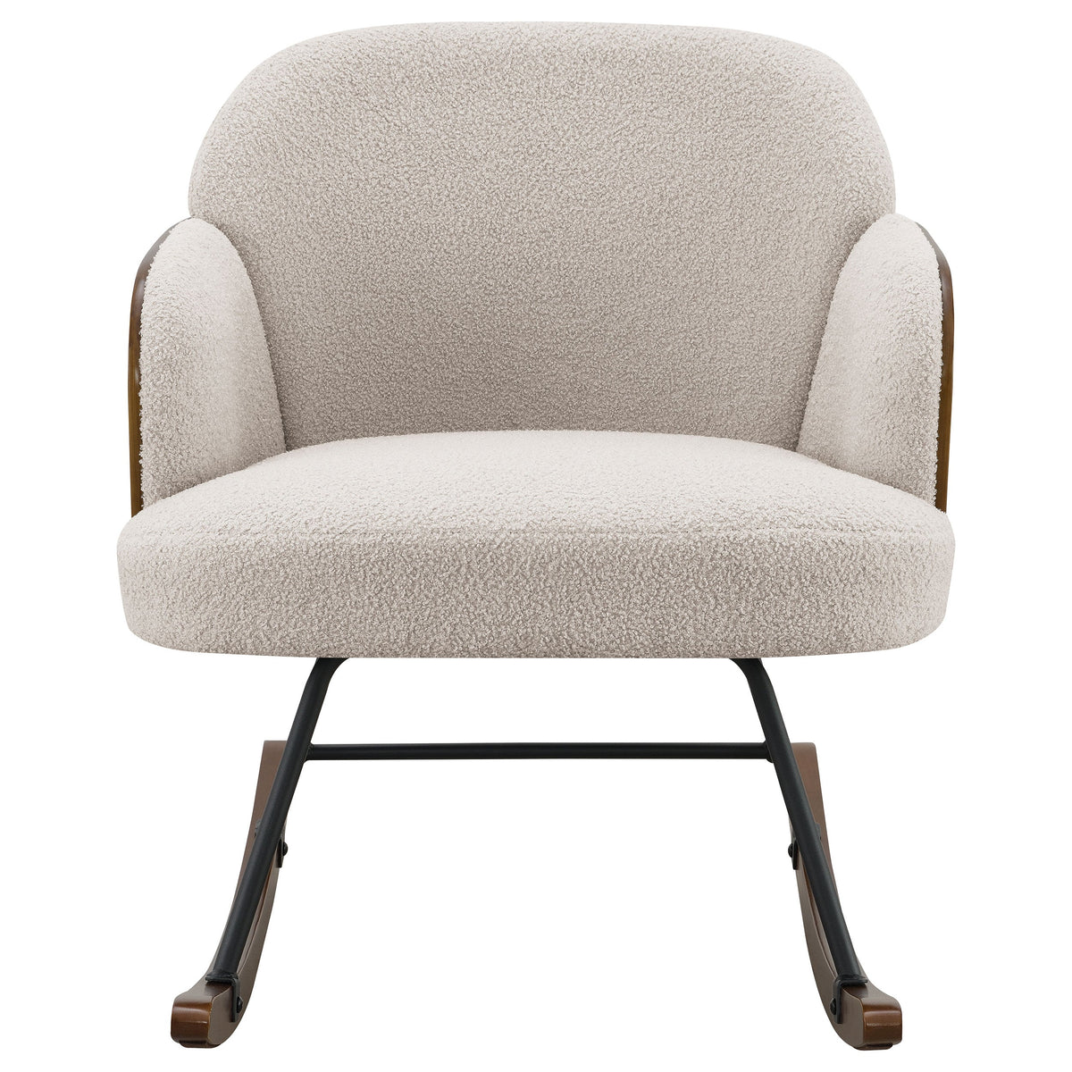 Paige Boucle Upholstered Mid Back Roc Chair
