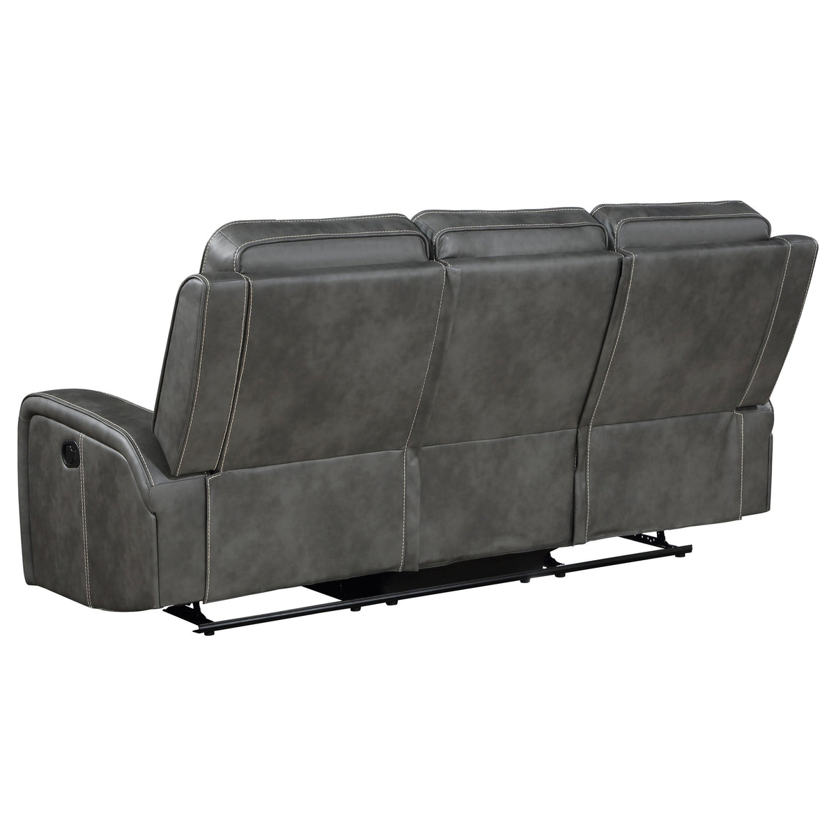 Raelynn Upholstered Reclining Sofa Set Grey