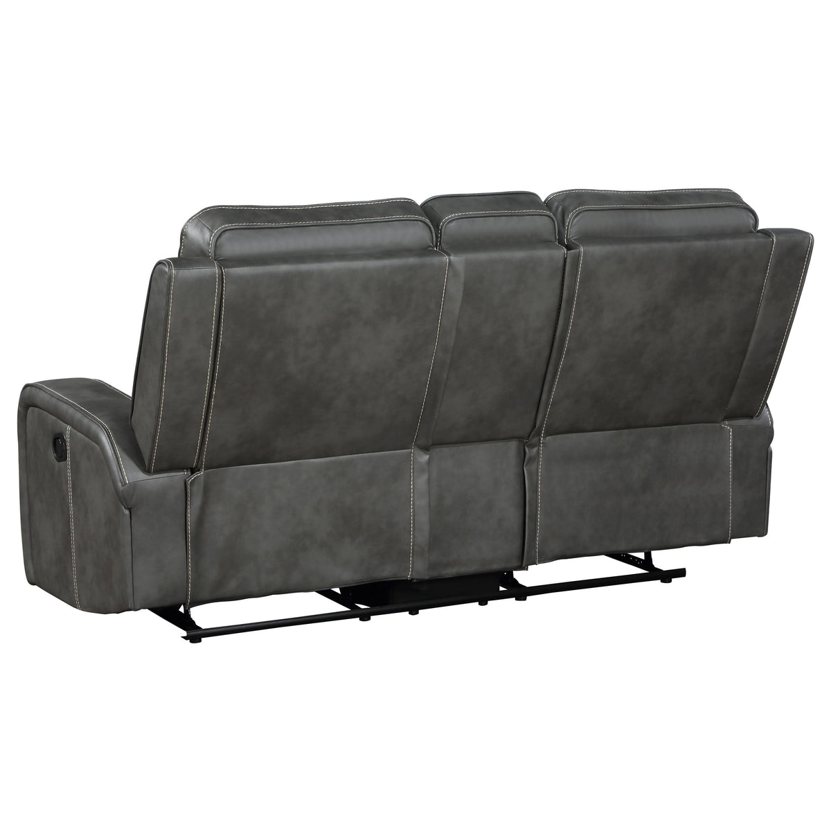 Raelynn Upholstered Reclining Sofa Set Grey