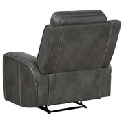 Raelynn Upholstered Reclining Sofa Set Grey
