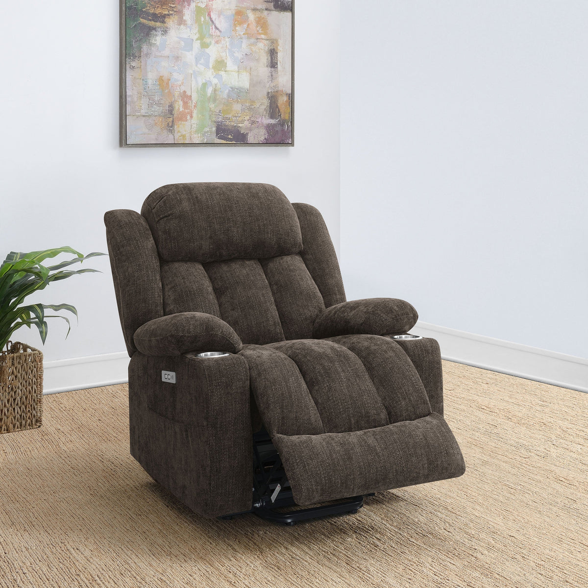 Houston Upholstered Power Lift Recliner Chair