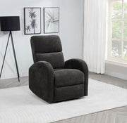 Grant Upholstered Power Recliner Chair Charcoal Grey