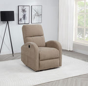 Grant Upholstered Power Recliner Chair Camel