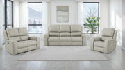 Brickston Triple Power Reclining Sofa Set Grey 3-piece