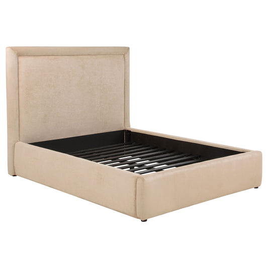 Lawson 54-inch Upholstered Full Platform Bed Light Saddle