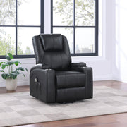 Armstrong Upholstered Power Lift Massage Recliner Espresso