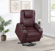 Armstrong Upholstered Power Lift Massage Recliner