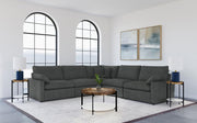 Collins Modular Power Reclining Sectional Dark Grey 1LRP 1AC 1CRN 1ARP 1RRP (5pc)