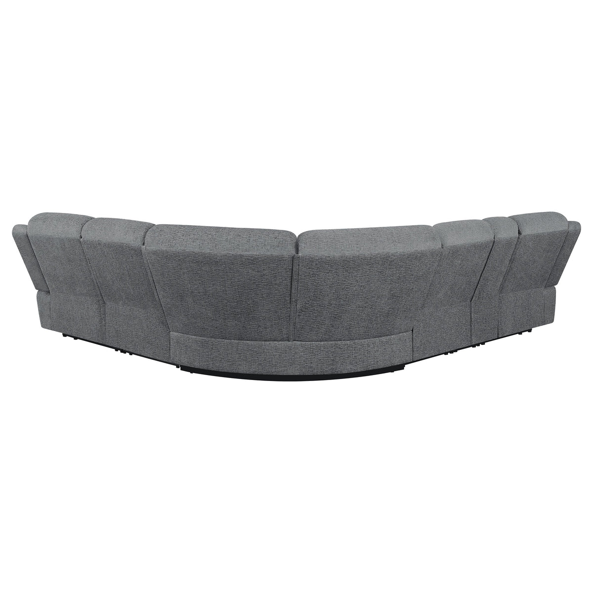 Bahrain 6-piece Modular Reclining Sectional Sofa Charcoal