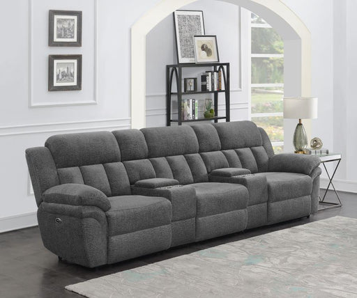 Bahrain 5-piece Power Home Theater Seating Charcoal Default Title