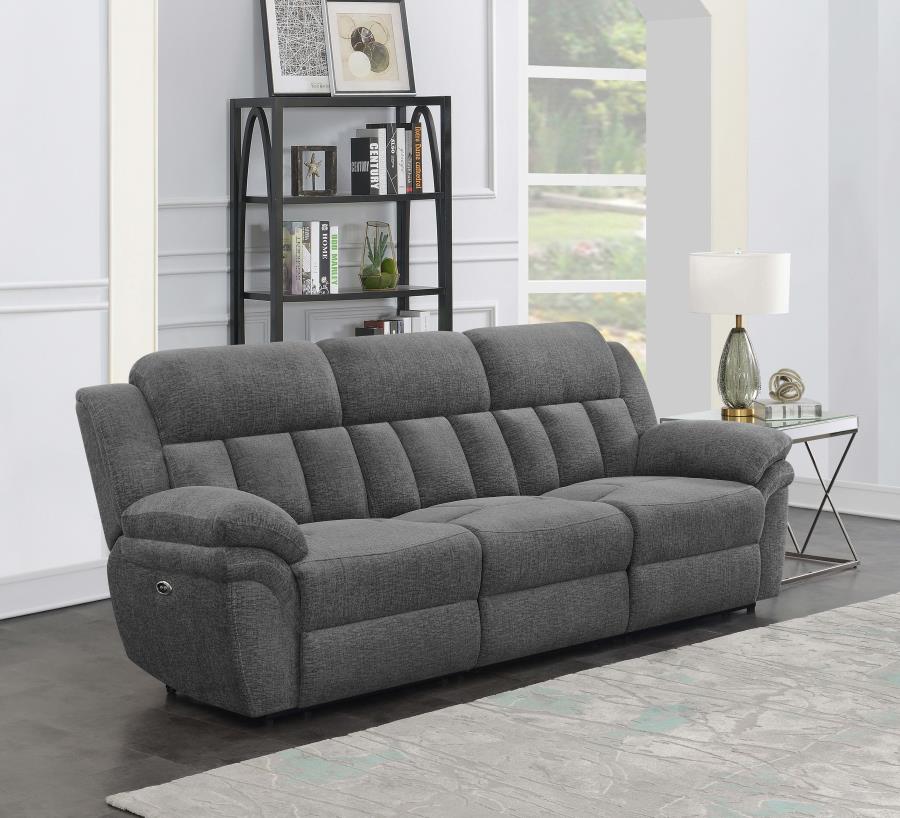 Bahrain Upholstered Power Sofa Charcoal Default Title