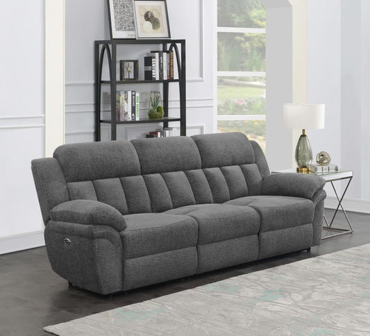 Bahrain Upholstered Power Sofa Charcoal Default Title
