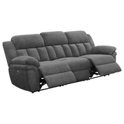Bahrain Upholstered Power Sofa Charcoal