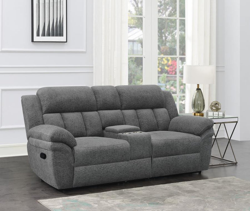 Bahrain Upholstered Motion Loveseat Charcoal Default Title