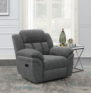 Bahrain Upholstered Glider Recliner Charcoal Default Title