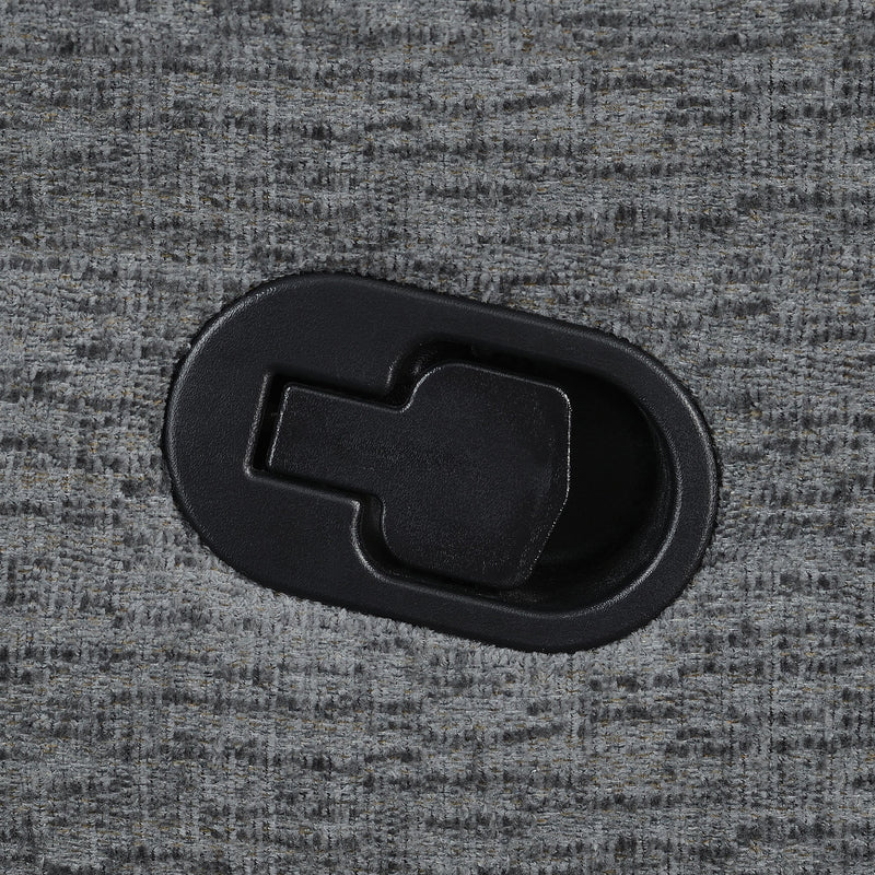 Bahrain Upholstered Glider Recliner Charcoal