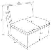 Collins Modular Armless Chair