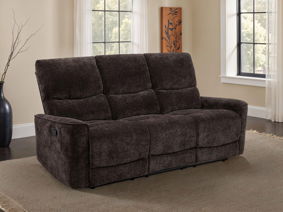 Navarro Chenille Upholstered Reclining Sofa