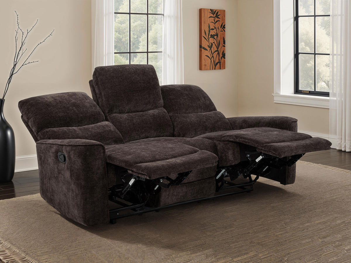 Navarro Chenille Upholstered Reclining Sofa