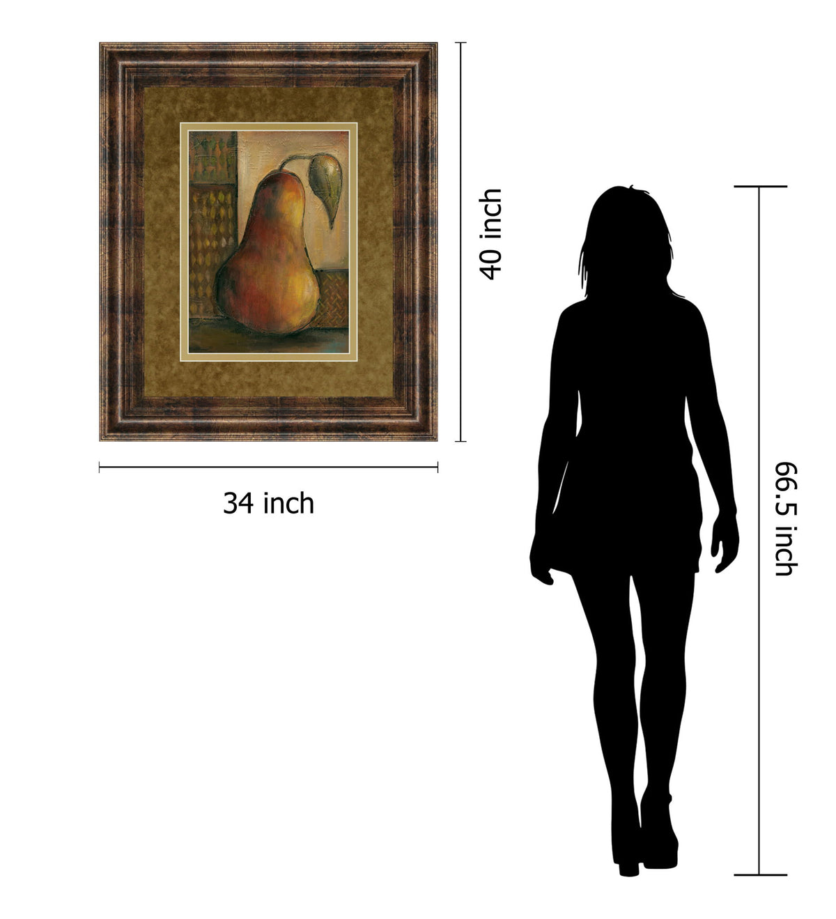 Peralicous I By Joyce Combs - Framed Print Wall Art - Light Brown