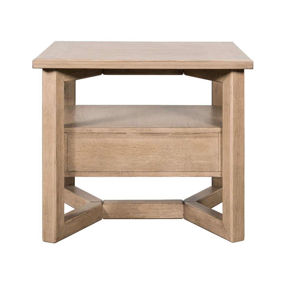 Proximity Place - Rectangular End Table - Barley Buff