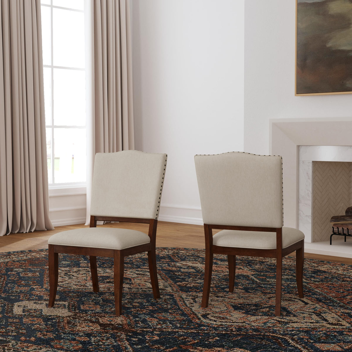 Flexsteel Bellevue Pair of Upholstered Dining Chairs