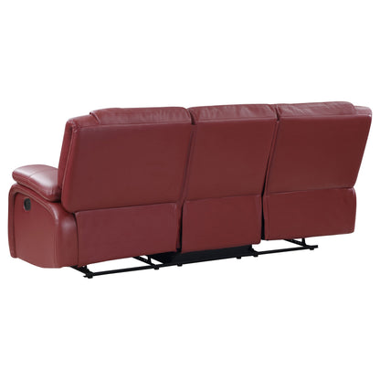Camila Upholstered Reclining Sofa Set