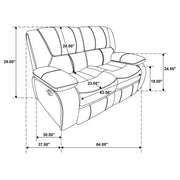 Camila Upholstered Motion Reclining Loveseat