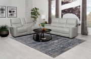Greenfield Power Reclining Sofa Set Dove Grey 2-piece