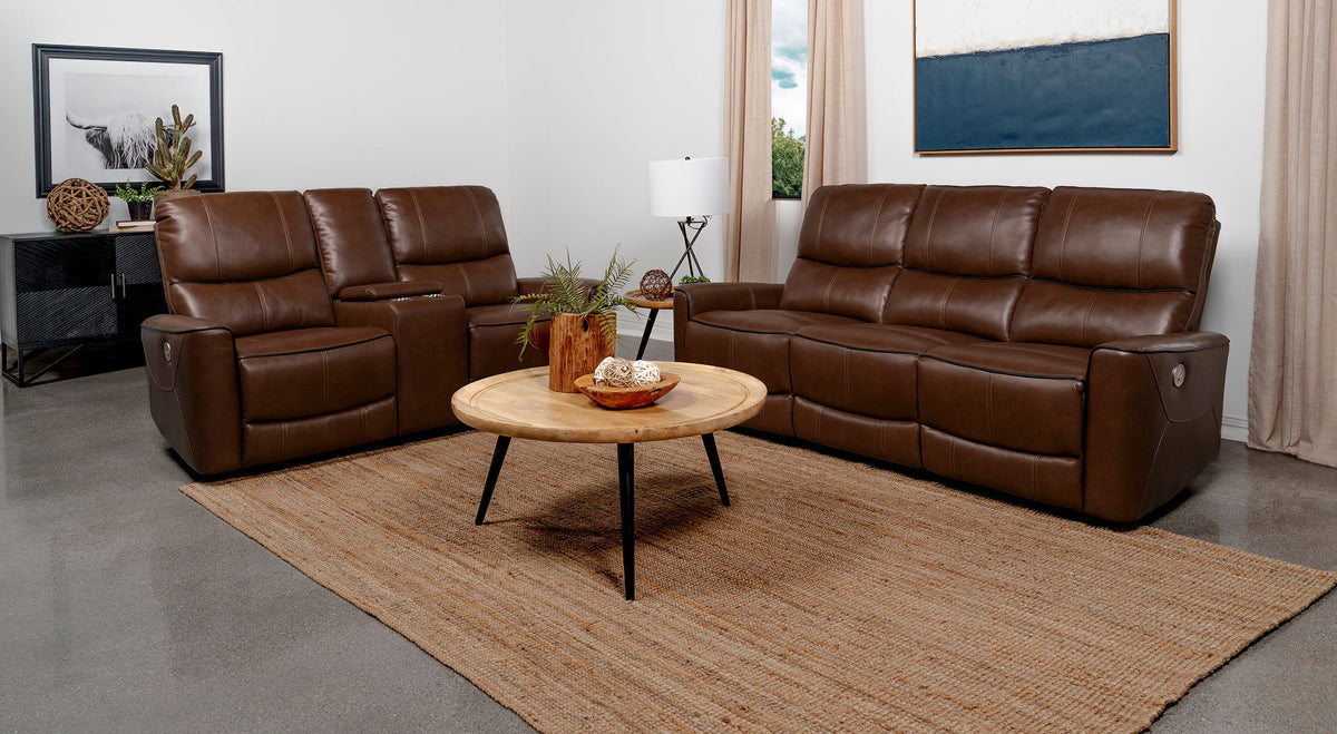 Greenfield Power Reclining Sofa Set