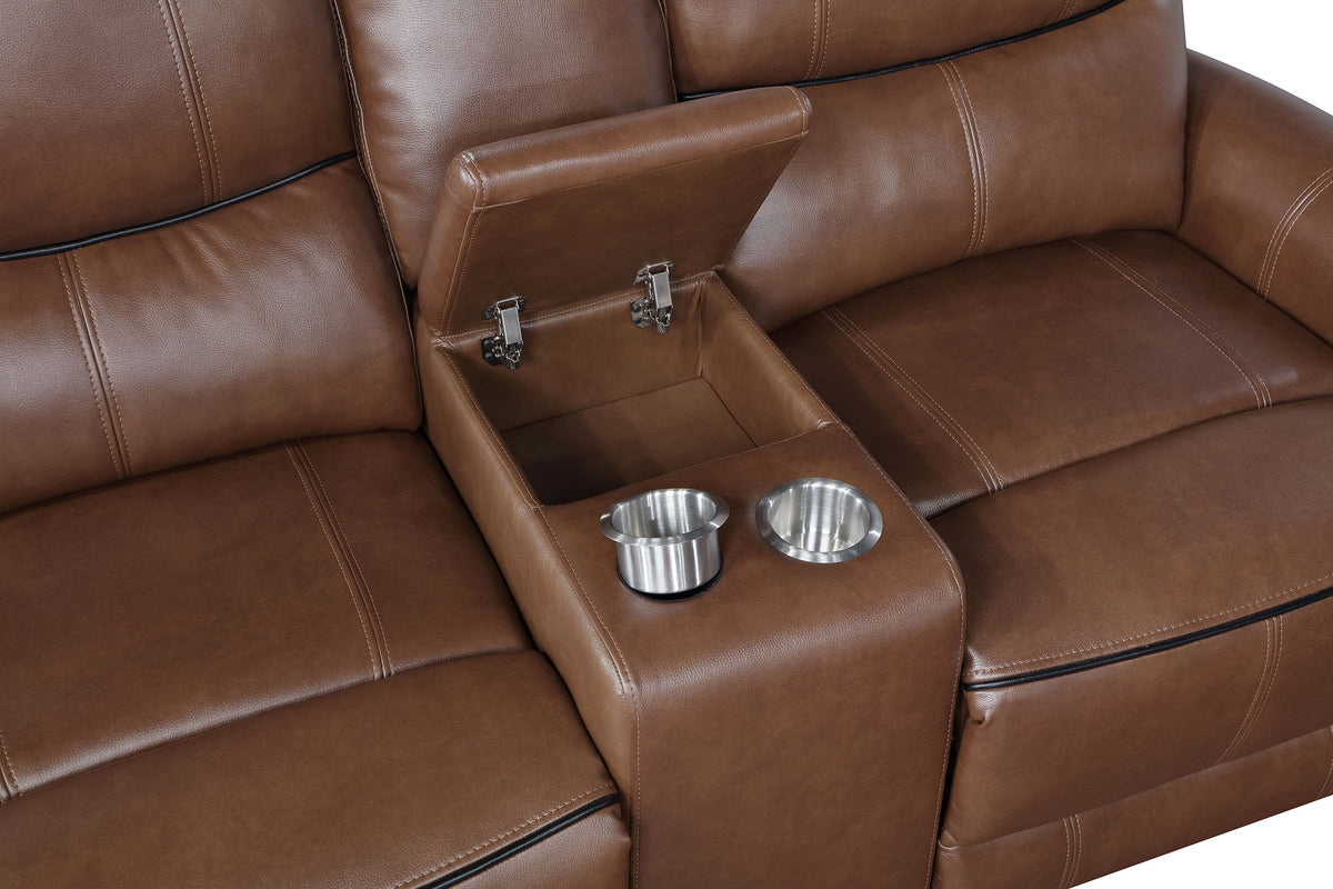 Greenfield Upholstered Power Reclining Loveseat
