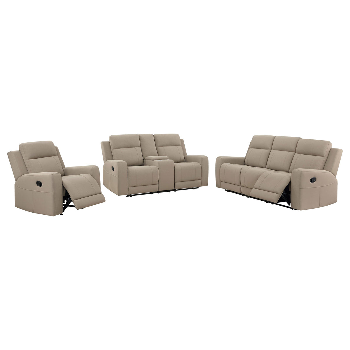 Brentwood Upholstered Reclining Sofa Set