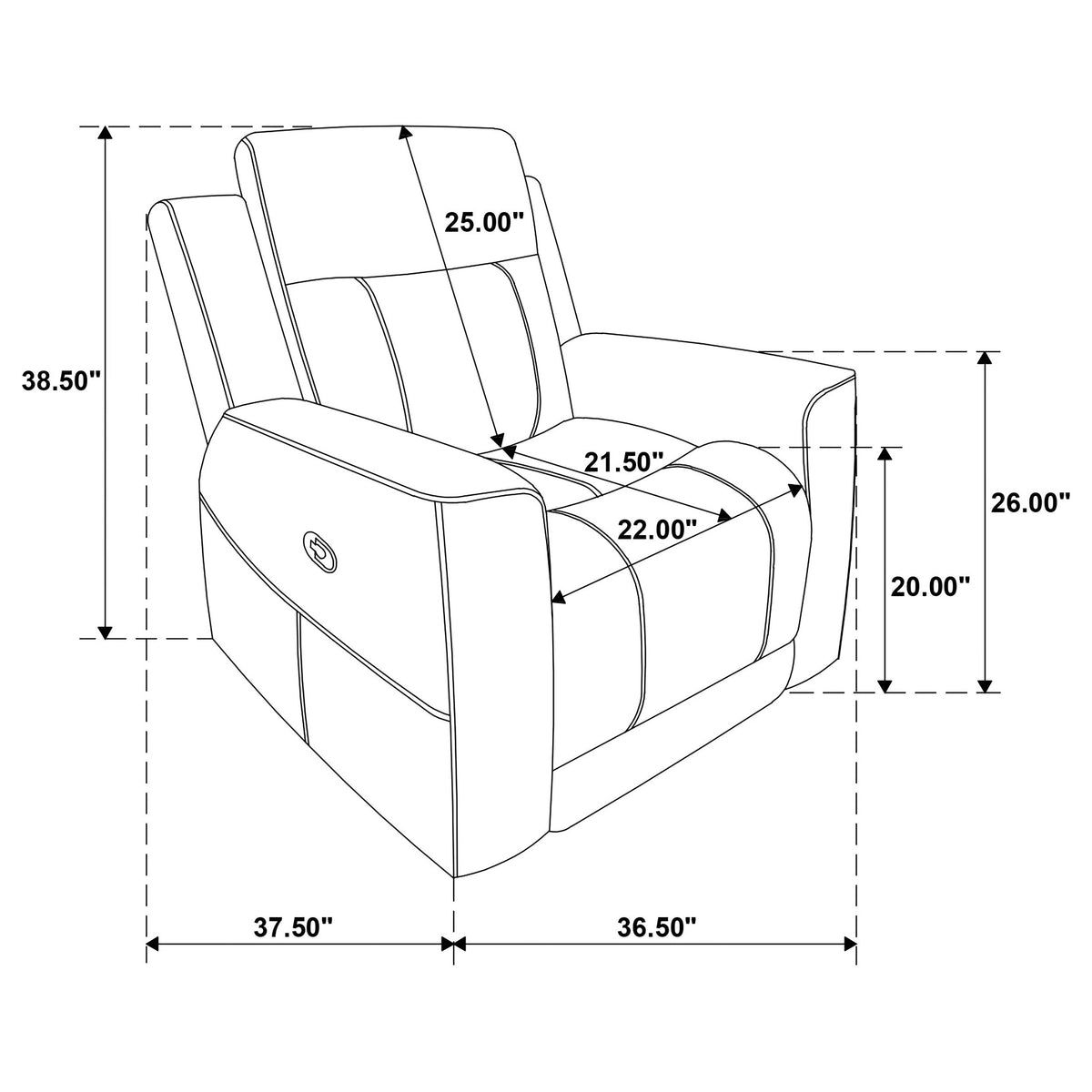 Brentwood Upholstered Recliner Chair
