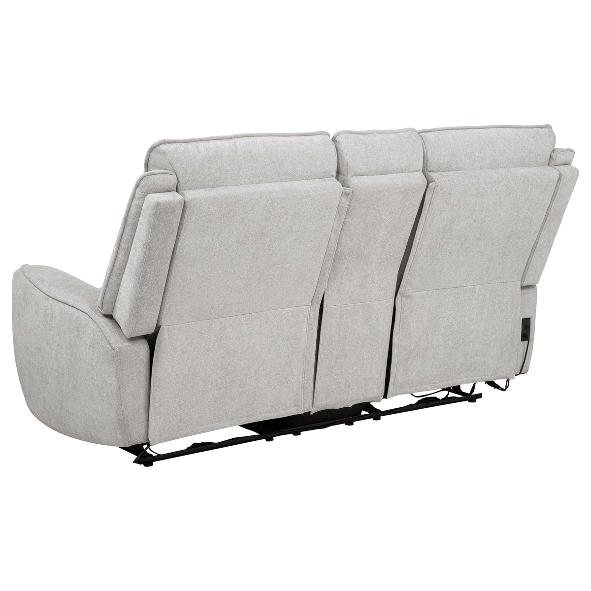 Sylmar Chenille Power Reclining Sofa Set Dove Grey